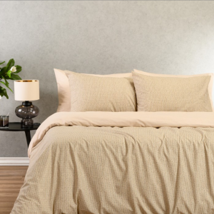 Melinen Σετ Σεντόνια Υπέρδιπλα 235x270εκ. Davide Beige 4τμχ