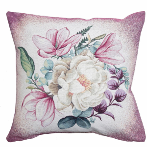 Dimeco Διακοσμητική Μαξιλαροθήκη Frezia Ροζ 45x45εκ.